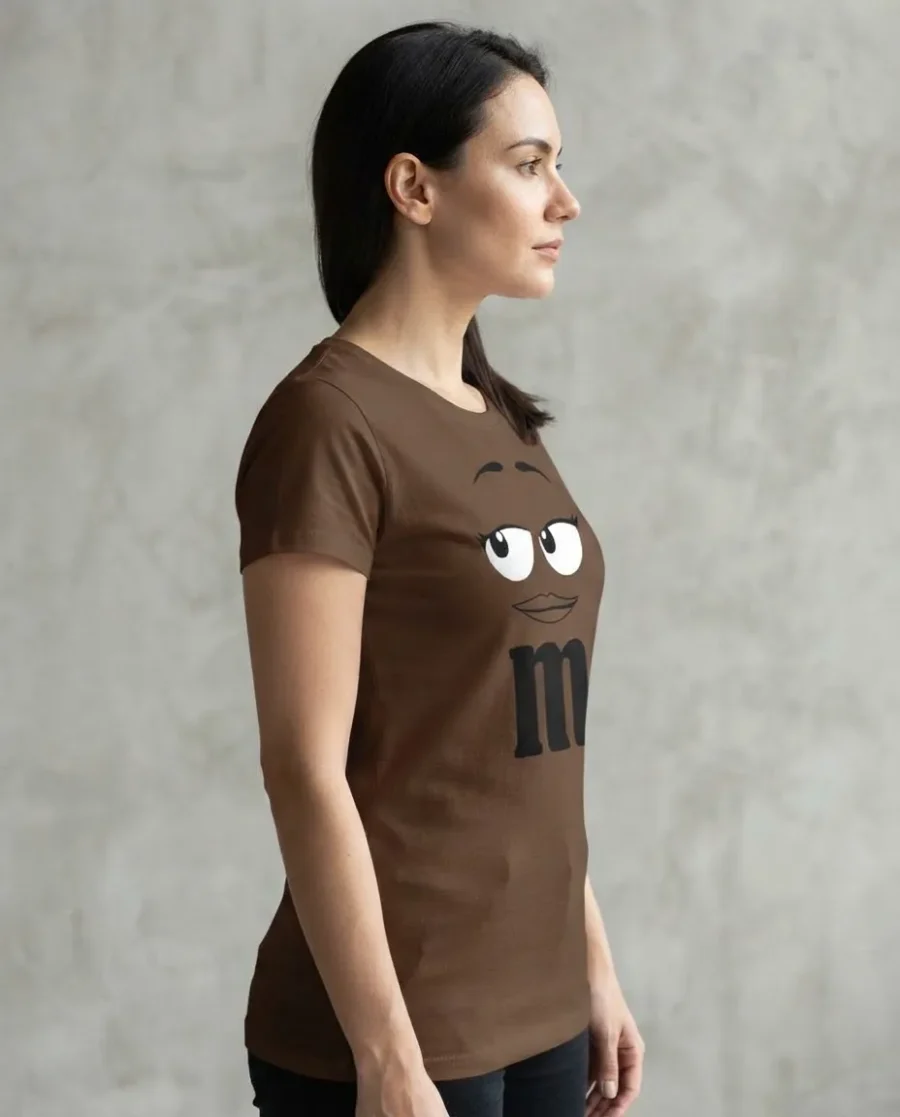 Camiseta Marrom M&m ( Ad. Baby Look ) Mod. 3
