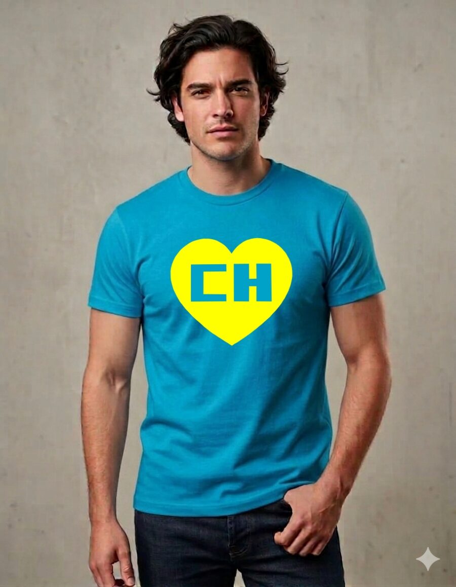 3 Camiseta Chapolin Colorado Adulto Unissex ( Azul Turquesa )