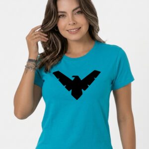 3 Camiseta Azul Turquesa Baby Look Preta Malha Pv Asa Noturna mlr