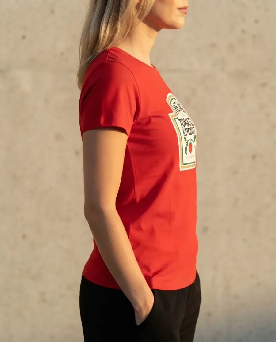 Camiseta Ketchup  Heinz Feminina ( Baby Look ) Premium