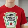 Camiseta Vermelha Infantil Ketchup Heinz