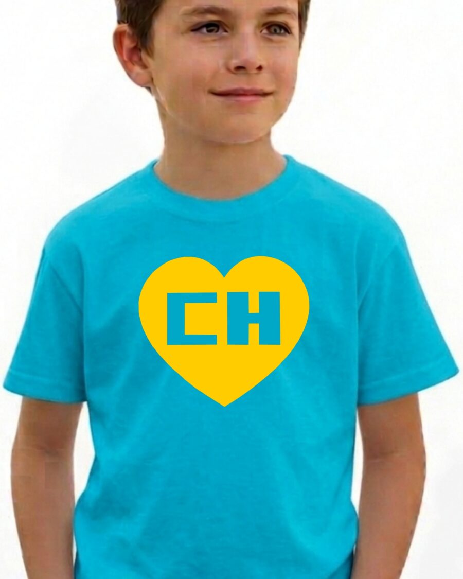 Camiseta Azul Turquesa Unissex Chapolin Colorado Criança spe