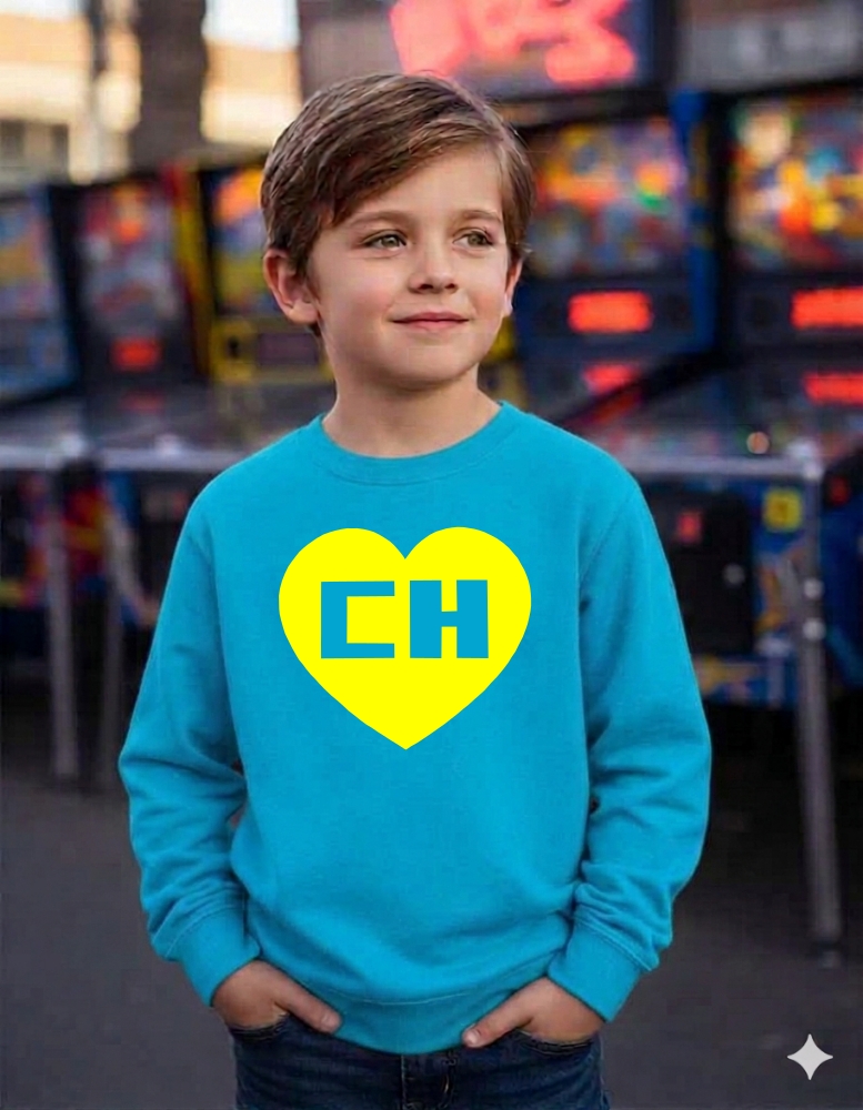 Moletom Chapolin Colorado Infantil ( Azul Turquesa )