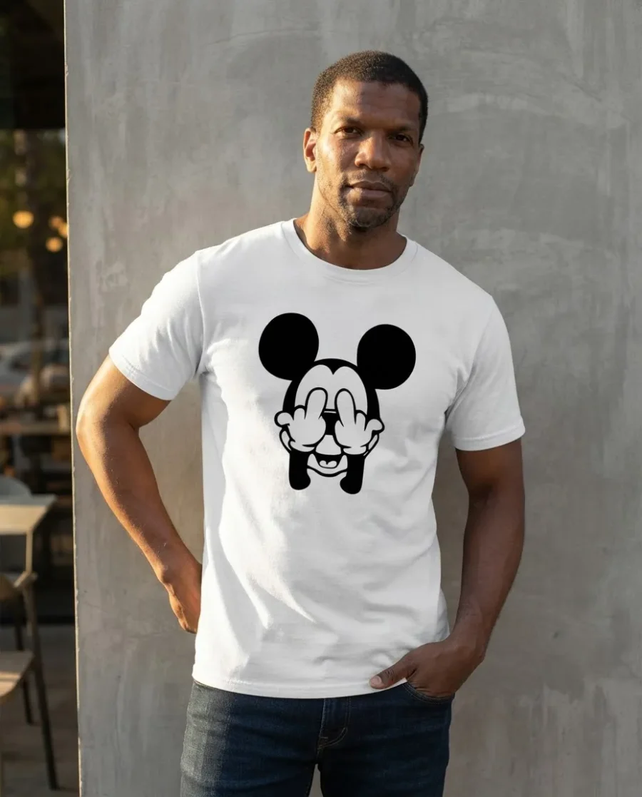 Camiseta Branca Mickey ( Adulto Tradicional ) mlca