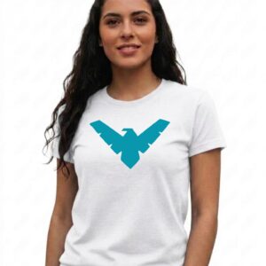4 Camiseta Branca Baby Look Preta Malha Pv Asa Noturna mlr