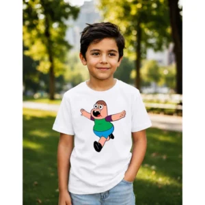 4 Camiseta Branca Infantil Clarencio O Otimista Blusa Menino Menina Unissex Malha Fria PV Nao Amassa Cores spe