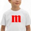 Camiseta Branca Infantil M&m MM mlr