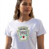Camiseta Branca Ketchup E Mostarda Heinz ( Baby Look) mlc