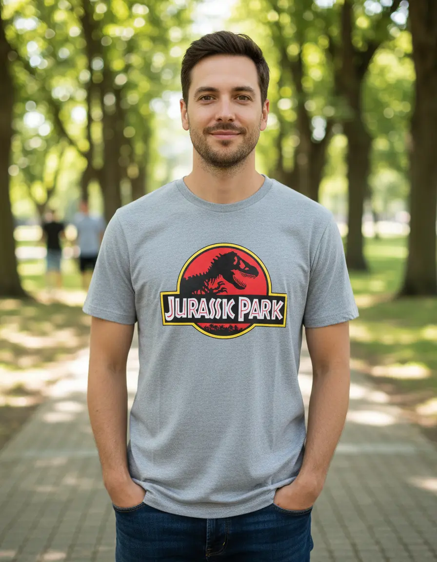 Camiseta Jurassic Park Cores Adulto Unissex T-shirt