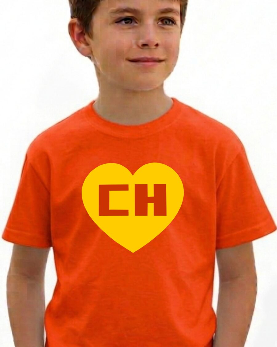 Camiseta Chapolin Colorado Infantil ( Laranja )