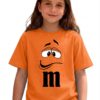 Camiseta Laranja Ss Infantil M&m Mod 2 mlca