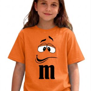 6 Camiseta Laranja Ss Infantil M&m Mod 2 mlc