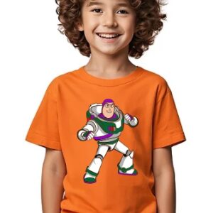 Camiseta Buzz Lightyear Toy Story Infantil ( Laranja )