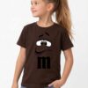 Camiseta Marrom Ss Infantil M&m Mod 2 mlr