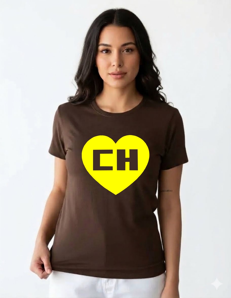 Camiseta Chapolin Colorado Baby Look ( Marrom )