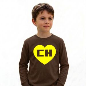 7_chapolin Camiseta Chapolin Colorado Infantil Manga Longa ( Marrom )