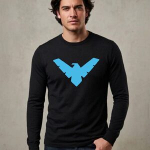 8-1 Camiseta Manga Longa Asa Noturna, Dick Grayson (adulto) mlca