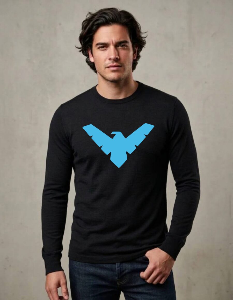 Camiseta Manga Longa Asa Noturna, Dick Grayson (adulto) mlca