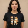 Camiseta Bluey Chilli Mãe Feminina Baby Look