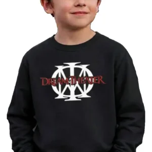 8 Moletom Preto Flanelado Algodão Preto Infantil Dream Theater mlr