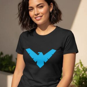 8 Camiseta Preta Baby Look Preta Malha Pv Asa Noturna mlr