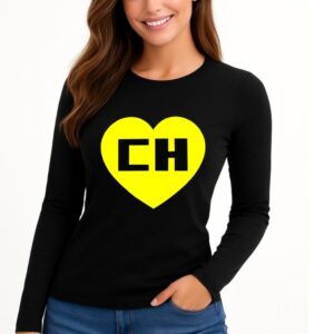 8_chapolin Camiseta Chapolin Colorado Baby Look Manga Longa ( Preta )