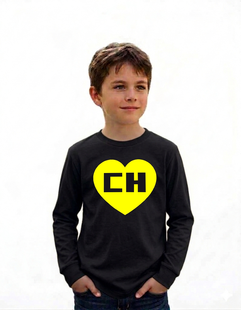 Camiseta Chapolin Colorado Infantil Manga Longa ( Vermelha )