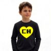 Camiseta Chapolin Colorado Infantil Manga Longa ( Preta )