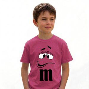 9 Camiseta Rosa Ss Infantil M&m Mod 2 mlc