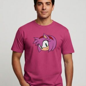 9 Camiseta Rosa Adulto Masculino Amy Sonic mlca