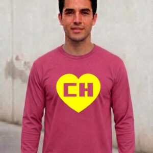 Camiseta Manga Longa Adulto Unissex Chapolin Colorado ( Rosa )
