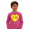 Camiseta Chapolin Colorado Infantil Manga Longa ( Rosa )