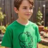 Camiseta Yoshi Silhueta Mario Bros Infantil T-shirt