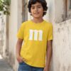 Camiseta Amarela Unissex Infantil M&m M