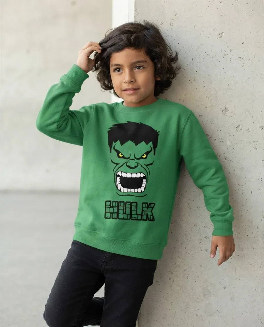 Blusa Moletom Hulk Marvel Infantil Verde
