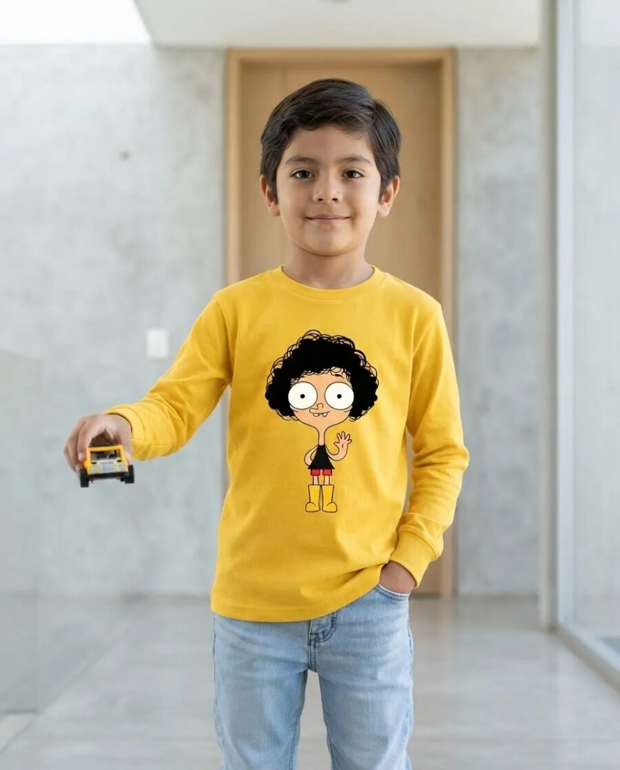 a Camiseta Irmão Do Jorel Manga Longa Infantil Premium