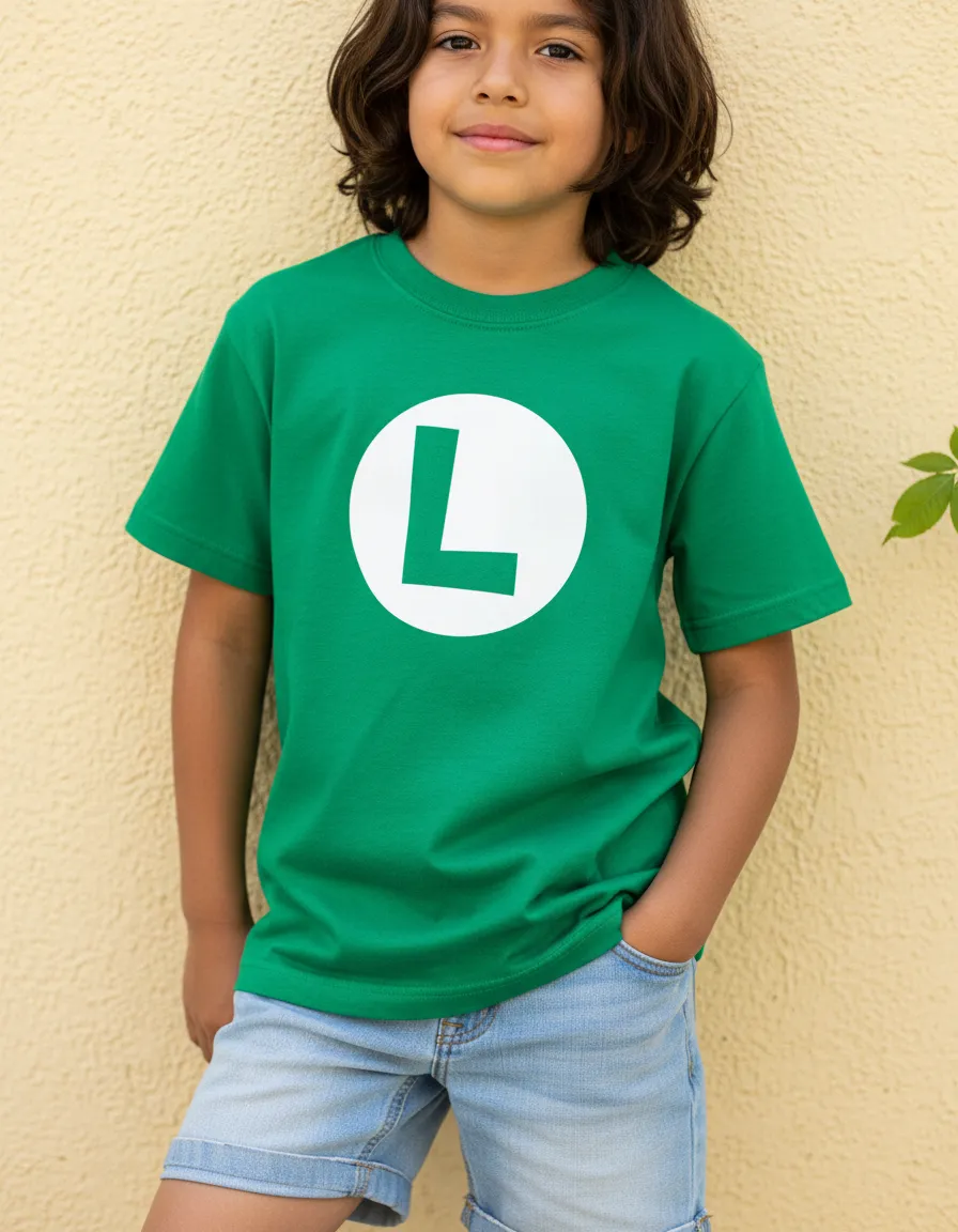 Camiseta Luigi Mario Bros Infantil