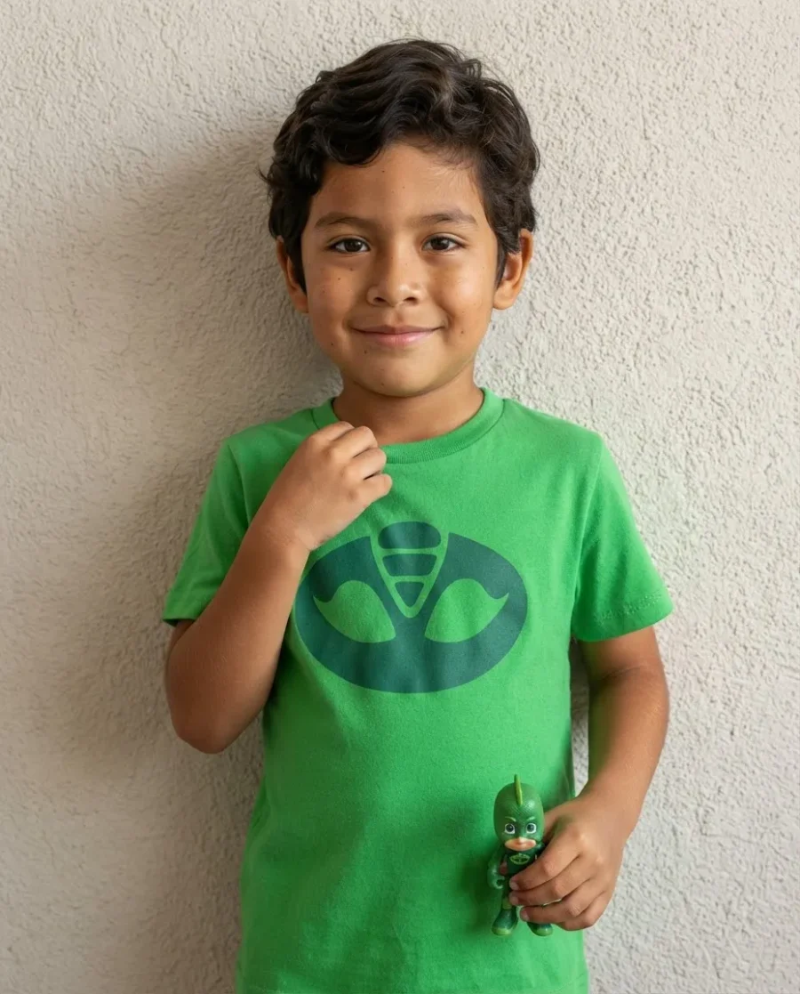 Camiseta Pj Mask, Lagartixo ( Infantil )