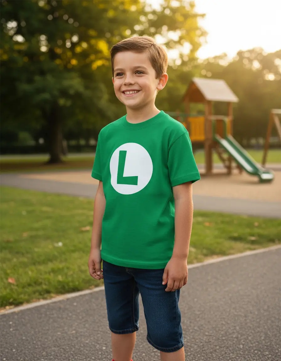 Camiseta Luigi Mario Bros Infantil