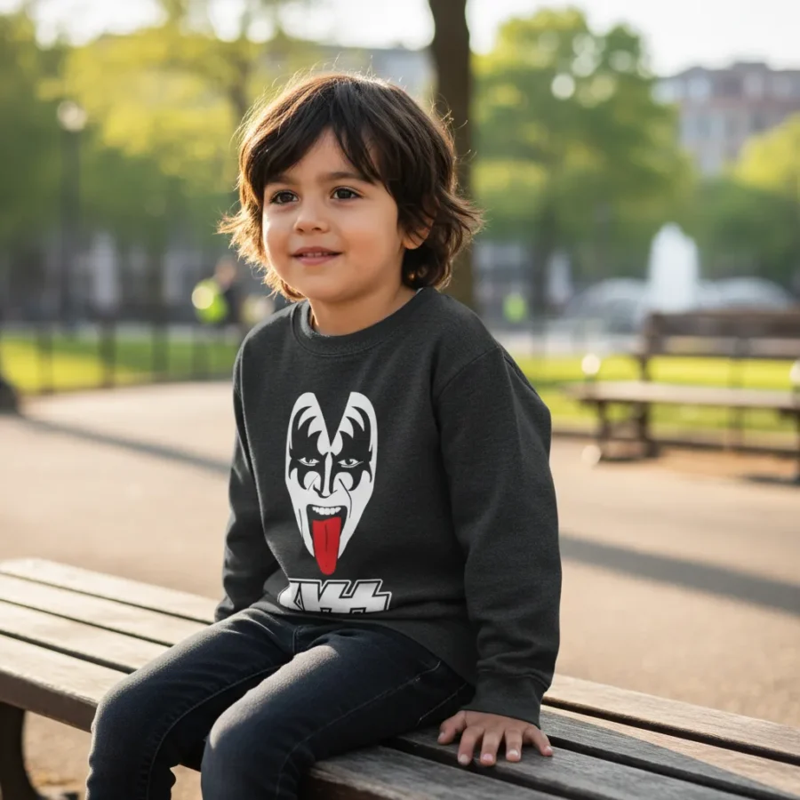 Moletom Banda Kiss Infantil Modelo 2 Premium