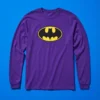 b Camiseta Manga Longa Batman Logo Clássico Adulto Unissex