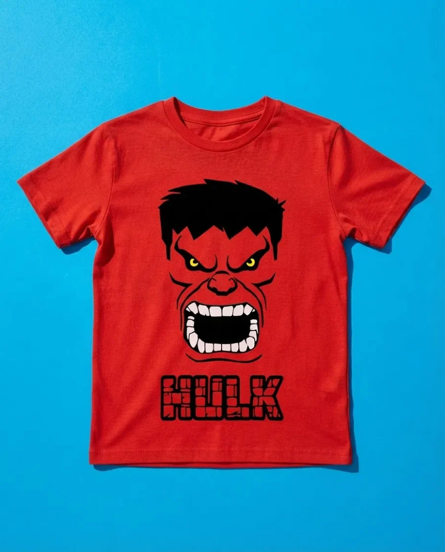 Camiseta Hulk DC Comics infantil ( Vermelha )