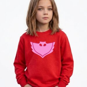 b Moletom Infantil Vermelho Com Estampa Corujita mlc