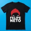 Camiseta Felipe Neto Infantil Preta