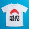 Camiseta Felipe Neto Infantil Branca