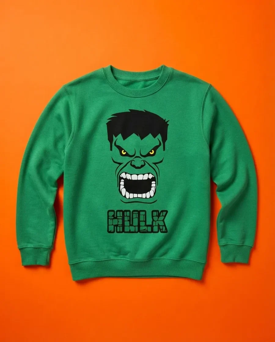 Blusa Moletom Hulk Marvel Infantil Verde