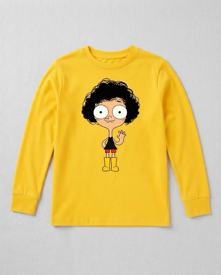 b Camiseta Irmão Do Jorel Manga Longa Infantil Premium