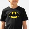 Camiseta Preta Infantil Batman mlca