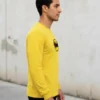 Camiseta Manga Longa Batman Logo Clássico Adulto ( Amarela )