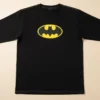 Camiseta Manga Longa Batman Logo Clássico Adulto